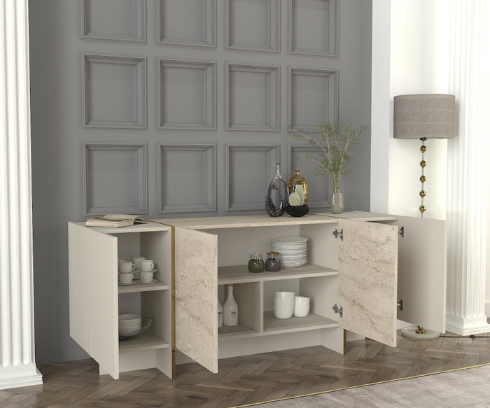 Hanah Home Veyron - Travertino, Sandstone